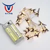 Christmas Party Decoration 2AA Battery Pack 2M 20 Bulbs Eiffel Tower Warm White LED Lights String