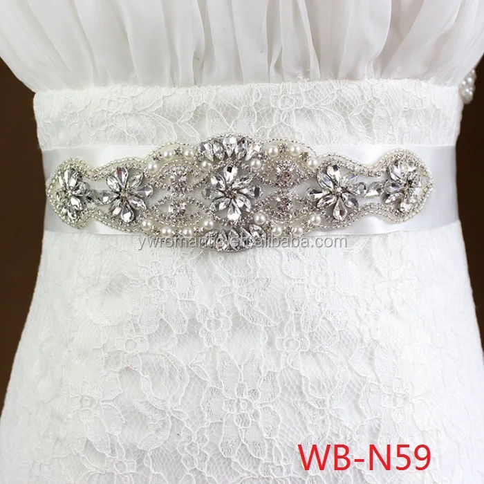 

Wholesale new hot sale crystal embellished wedding belts