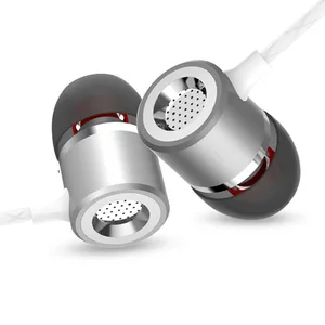 Wired Metal Stereo Earphones High Bass Carry Bag