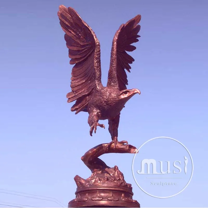 Large Outdoor Copper Sculptures Bronze Big Eagle Statues - Buy Bronze ...