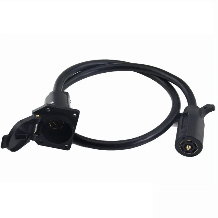 7 Way 4 Foot Extension Cord Cable Trailer Camper Rv Truck Pin Boat