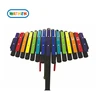Outdoor music instrument with the ability to play songs using the color-coded chimes