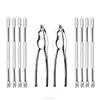 Hot selling seafood tools set with low price 10-piece Tools Set, 2 Lobster Crackers and 8 Seafood Forks