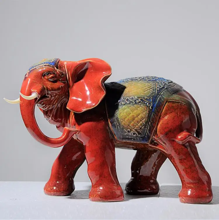 ceramic elephant sculpture