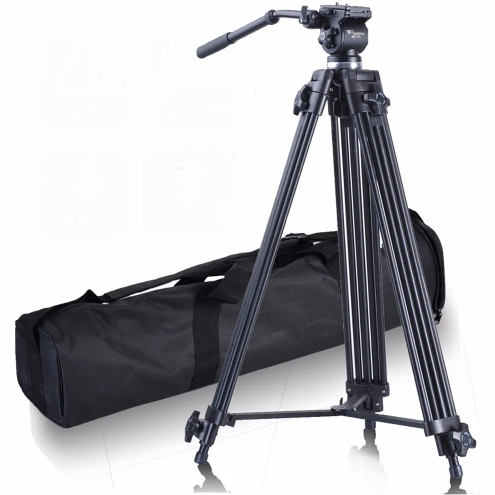 

Weifeng Tripod WF-717 Camcorder Video Tripod Stand 8KG 1800cm Fluid head Aluminum, Black