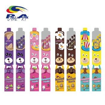 Long Lasting Custom Logo Scented Hb Wooden Pencils Students Kids Graphite Pack 4pcs For Each Scents Unique Stationery Long Lasting Custom Logo Scented Hb Wooden Pencils Students Kids Graphite Pack 4pcs For Each Scents Unique Stationery