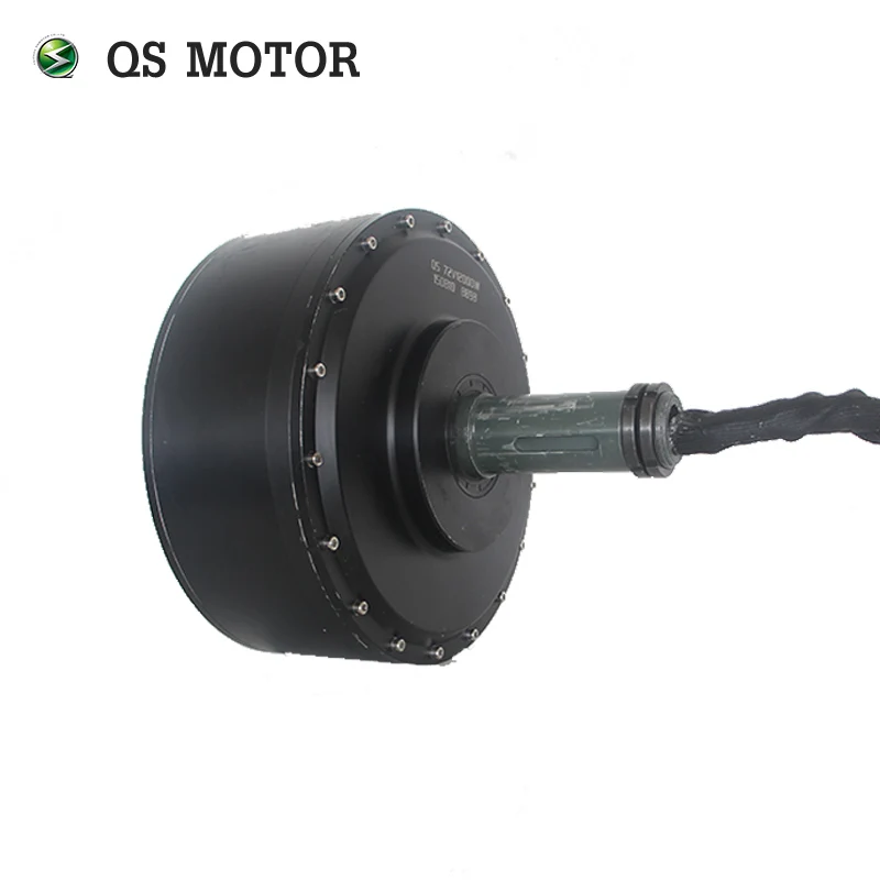 

QS Motor Customized 12000W 12kW Electric Car Wheel Hub Motor, Black