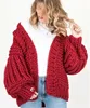 Brand name lazy V neck 5 GG hand knitted sweater women cardigan