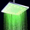 Single Green color lighting 12 inch square tap sprinklers abs(no need battery)