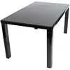Simple High Gloss Wood Black Lacquer Dining Table