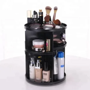 Image of 360 Degree Rotating Cosmetic MultiFunction Acrylic Make up Organizer Plastic Storage Box