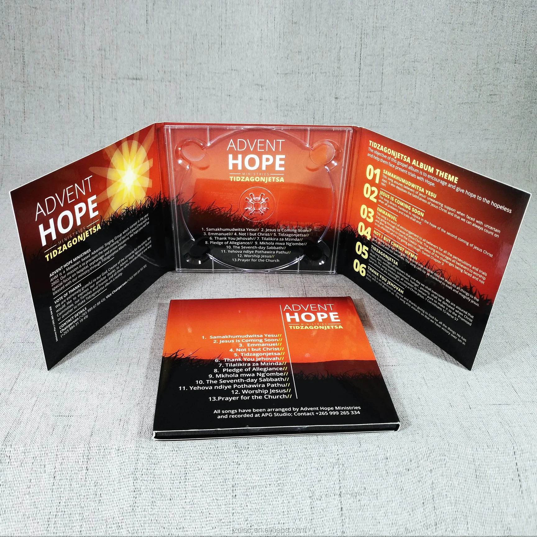 digibook cd panels with 4pp booklet