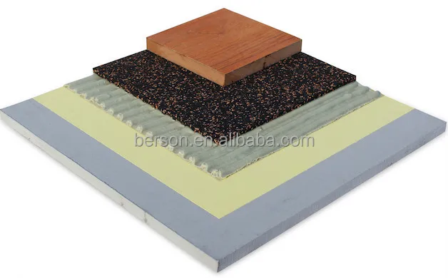 Wood Timber Marble Vinyl Floor Soundproof Underlayment Rubber