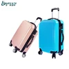 2017 hot sale Promotional 2 Pcs Luggage Travel Set Bag ABS+PC Trolley Suitcase with high quality