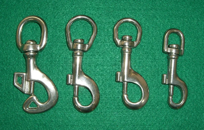 
Stainless steel swivel carabiner screw eye screw eye hooks 
