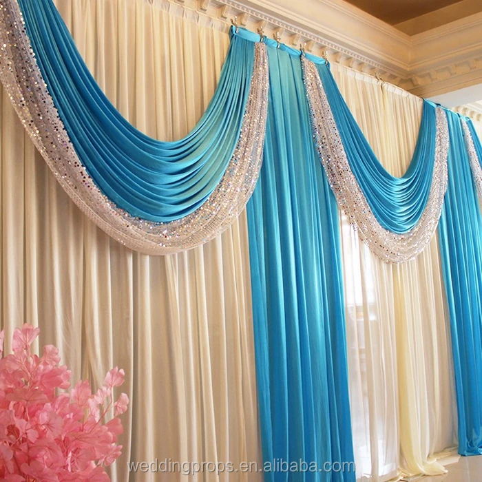 Portable Stage Wedding Curtains Backdrop - Buy Wedding Stage Backdrop ...