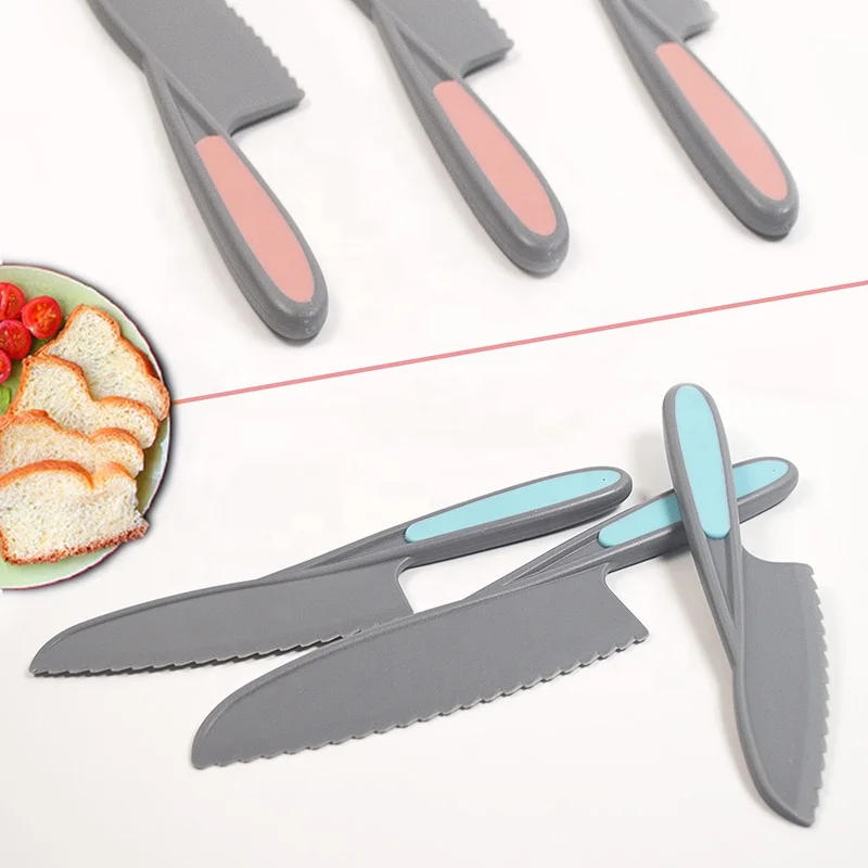 Hot Wholesale Kidssafe Knives Kitchen Fruit Vegetable Lettuce Cake
