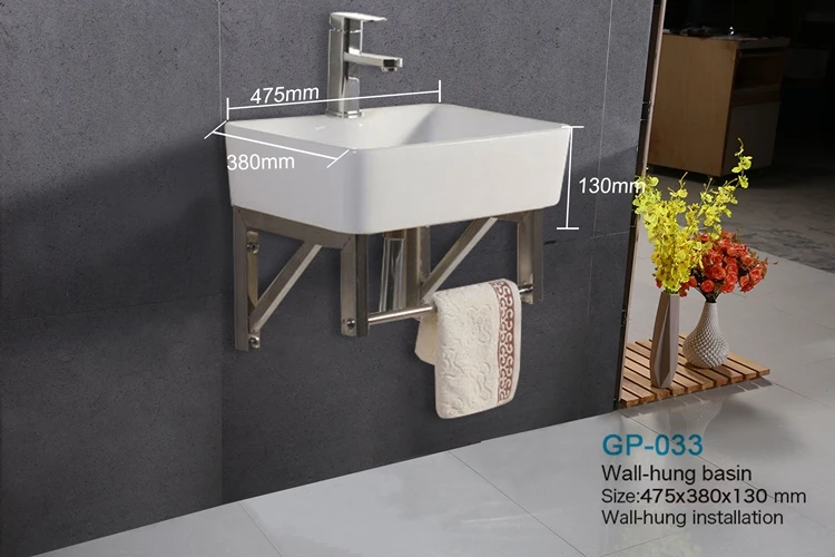 Hot Sale Wall Mounted Ceramic Hand Washing Basin And Sink