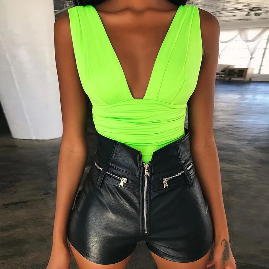 

sexy one piece women jumpsuits and rompers, Mei red;green;black