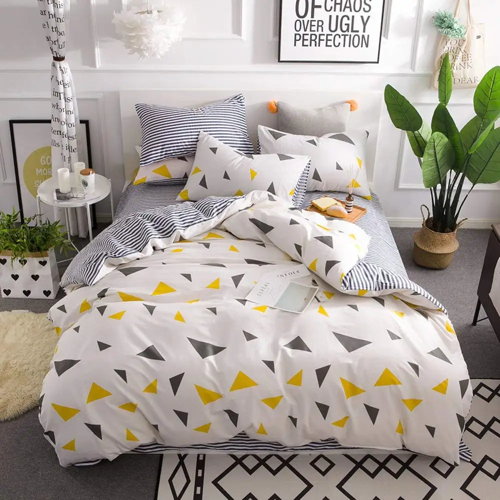 CLOTHKNOW Dinosaur Bedding Duvet Cover Sets Full//Queen Boys 100 Cotton Set of 3-1 Duvet Cover with Zipper 3 Envelope Pillowcases Standard