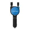 5V 3.1A Output Dual Retractable Car Charger with Micro + type-C Two Tips