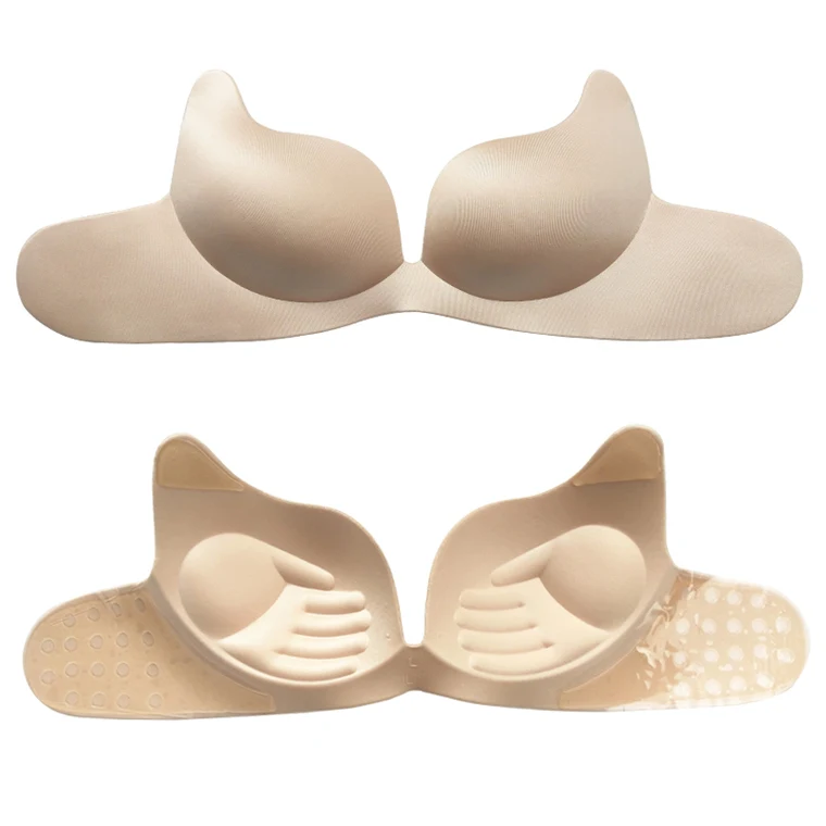 

Women Strapless Push Up One-piece Seamless Bra Adhesive Silicone Invisible Bra