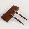 Chinese Supplier Promotional Logo Customized Eco Red Wooden Craft Pen with Box