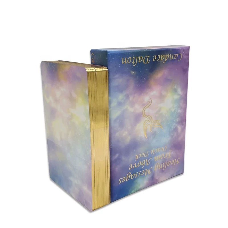 

Holographic English Gold Tarot Cards In Bulk, Cmyk 4c 1c or up to your design