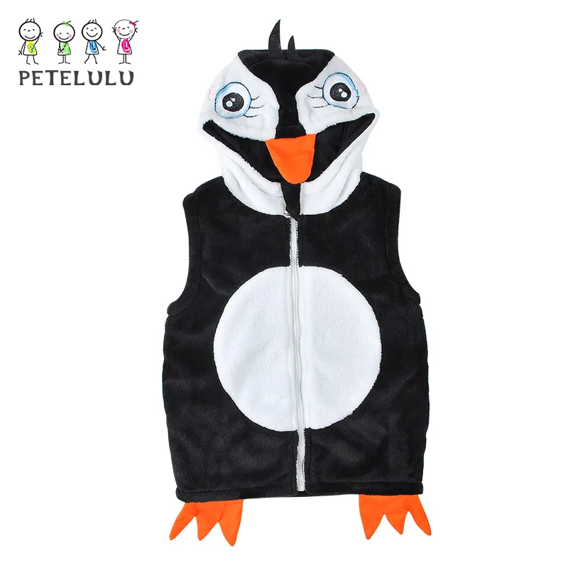 

New China Branded Gilet Enfants Fleece Animal Hooded Vest, As picture or oem