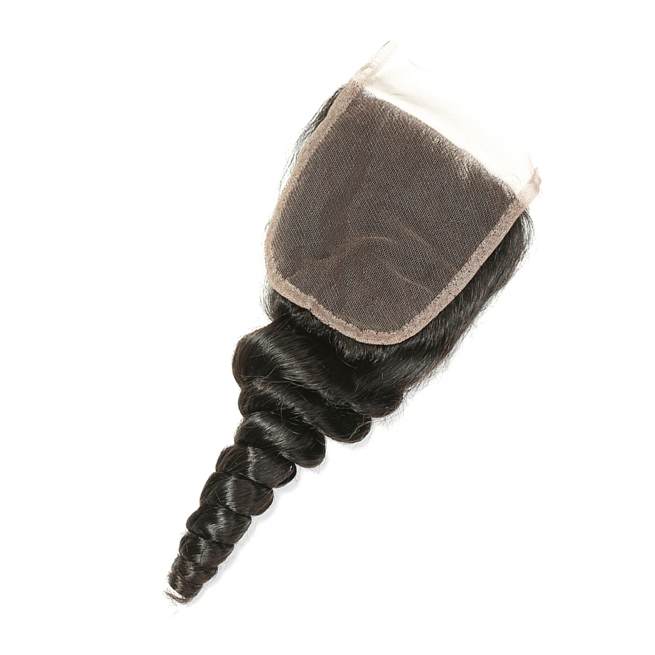 

14 Inch Peruvian Hair 6X6 Lace Closure,Cuticle Aligned Peruvian Hair Distributor In China loose wave, Natural color