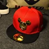 Best selling stylish Mickey metal plate mouse Baseball caps kids hiphop snapback cap for children child baby cute caps kids