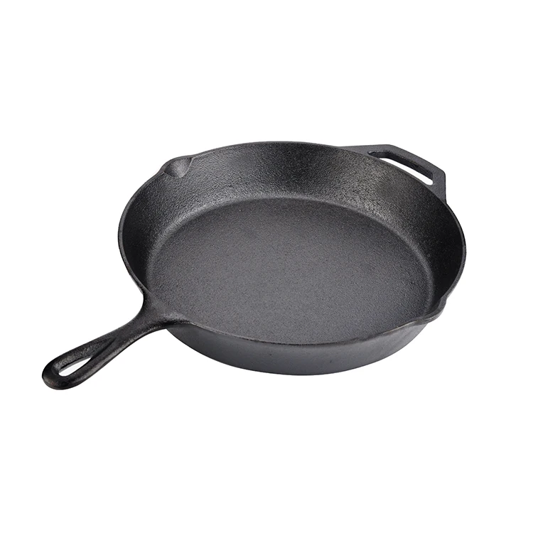 amazon hot sale 12 inch black cast iron skillet with helper