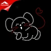 wholesale crystal cartoon cat iron on rhinestone transfer design for clothes