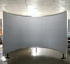 2D front projection 3D silver or Rear film projection 180 degree 360 degree simulation curved projection screen