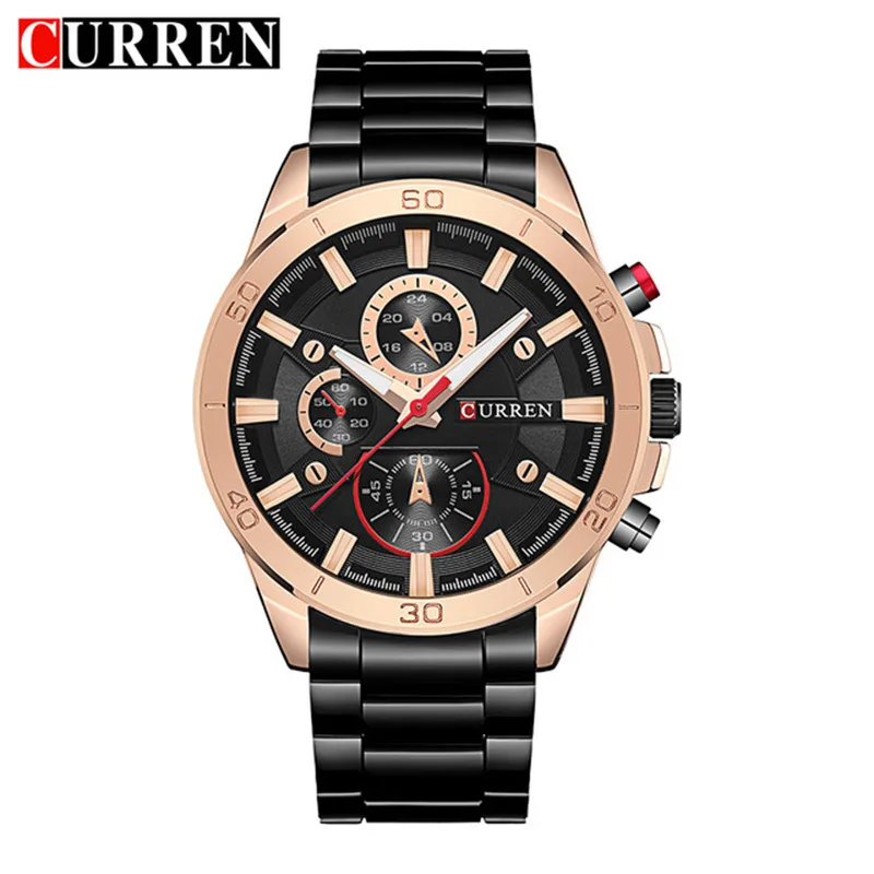 

HOT sale CURREN 8275 Watches Men quartz steel Analog Waterproof Relogio Masculino Military male Watches Men Sports army Watch, 5-colors