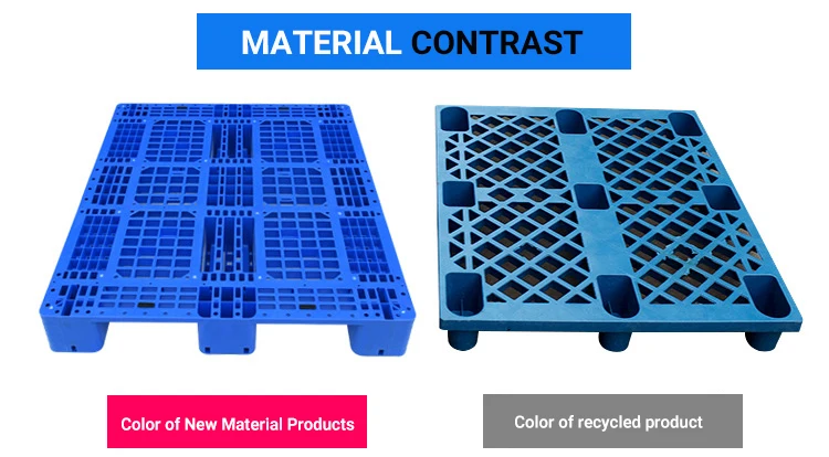  4-way forklift and hand truck entry plastic pallets