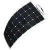 Hot sell new designed high efficiency semi flexible solar panel for RV car/ boats/ marine from China factory directly