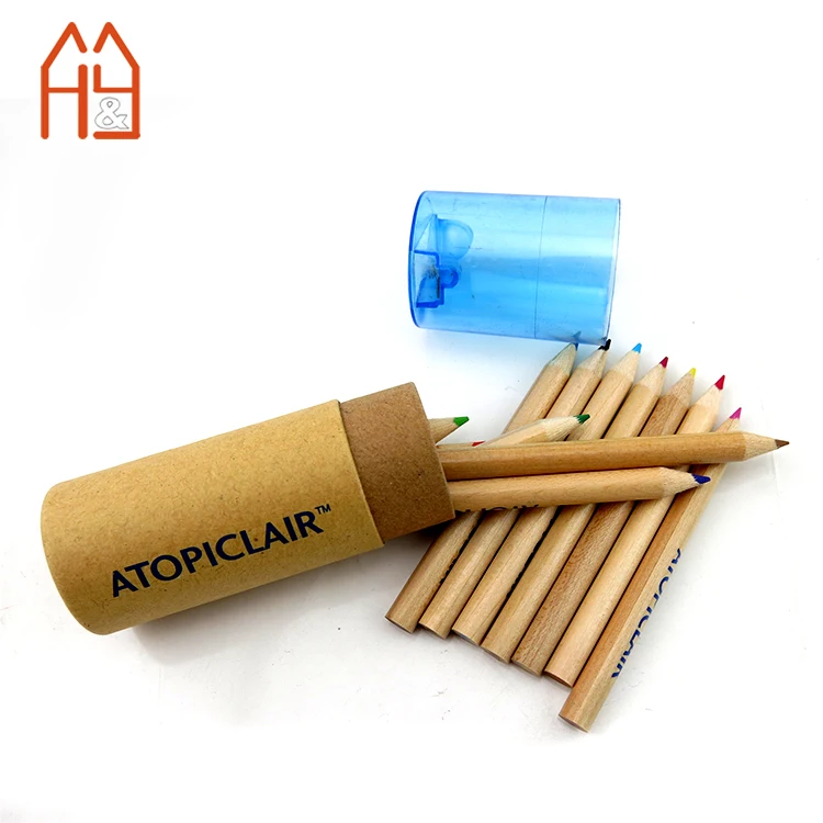 6 Different Colores Pencil Set With Sharpener Painting Pencils For Kids