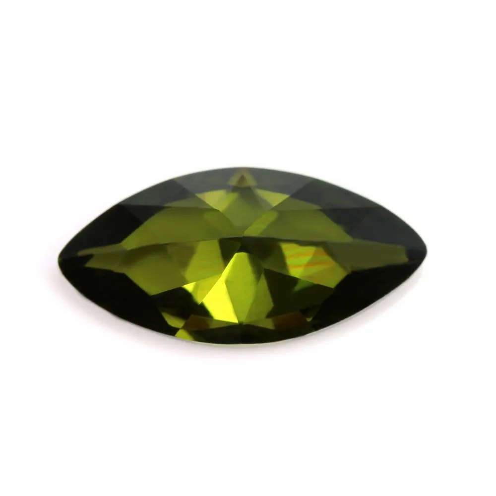 所有行业  钟表,珠宝,眼镜  珠宝 宝石 橄榄绿立方氧化锆的详细图像在