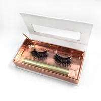 

wholesale 100% 3d mink eyelashes magnetic eyelash with magnetic eyeliner