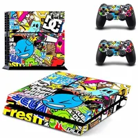 

TECTINTER Bomb Graffiti For PS4 Vinyl Skin Sticker Cover For PS4 Playstation 4 Console + 2 Controller Decal Game Accessories
