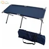 Military aluminum folding cot promotional double collapsible camp bed