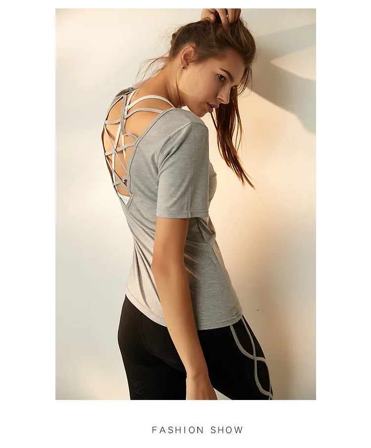 Wholesale sexy Gym wear Workout Vest Exercise Gry color clothes