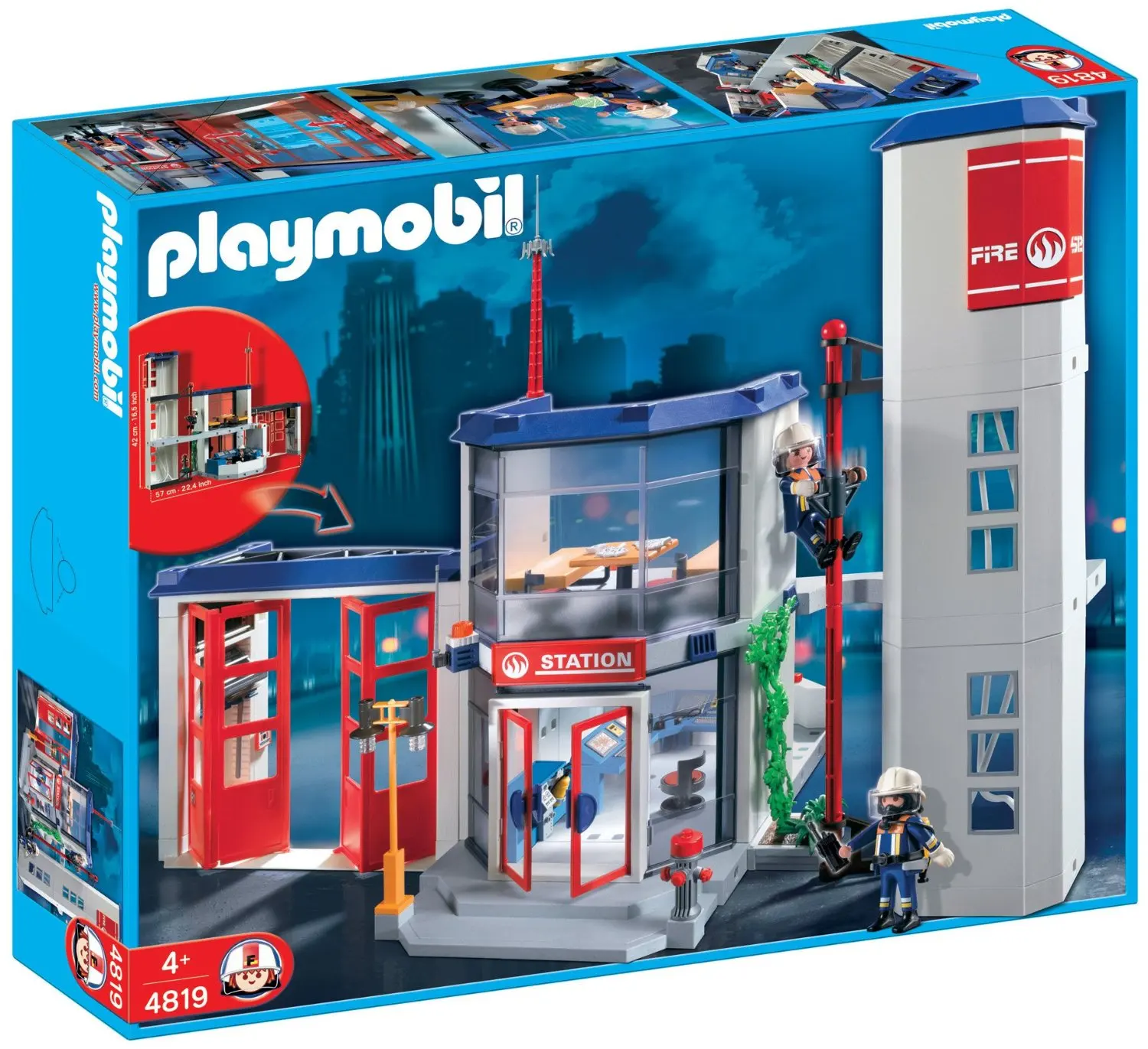 playmobil fire rescue station