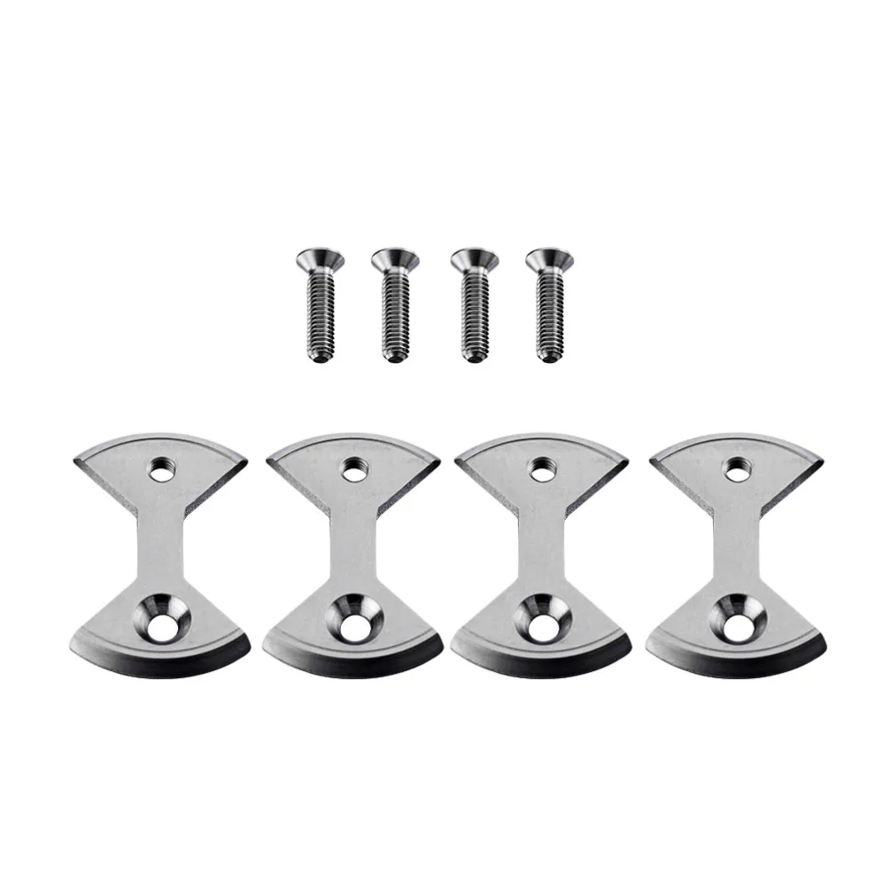 

ROCKBROS Bicycle Titanium Pedal Plate /Bow tie* 4pc and 4 bolts for SpeedPlay Zero&Light Action