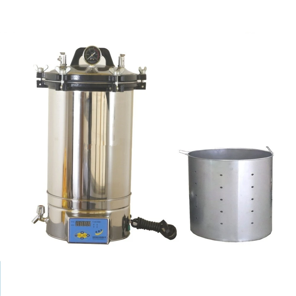 Digital Portable Pressure Steam Autoclave Bottle Sterilizer 24l For
