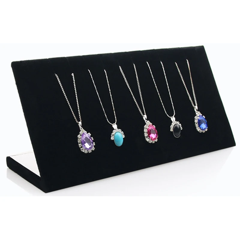 Stand Organizer Jewelry Holder Showcase Rack Pendant Necklace Earrings Display 