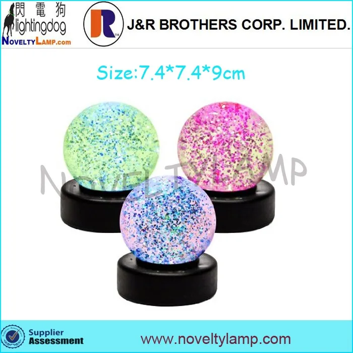 Led Color Changing Revolving Glitter Ball Lamp Buy Glitter Lamp,Glitter Ball,Color Changing