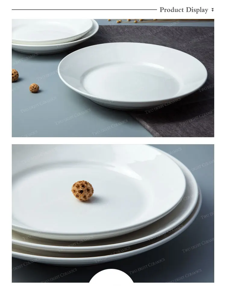 product-Two Eight-Wholesale Western Style Dinner Plates Set, High Quality Ceramic Restaurant Plate S-1