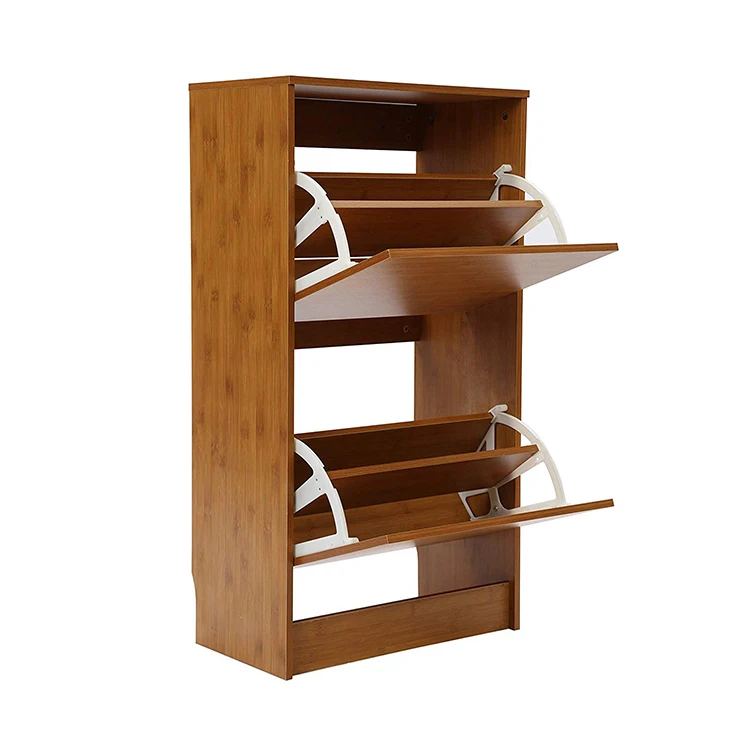 China Wholesaler Modern Simple Color Wooden Home Shoe Rack